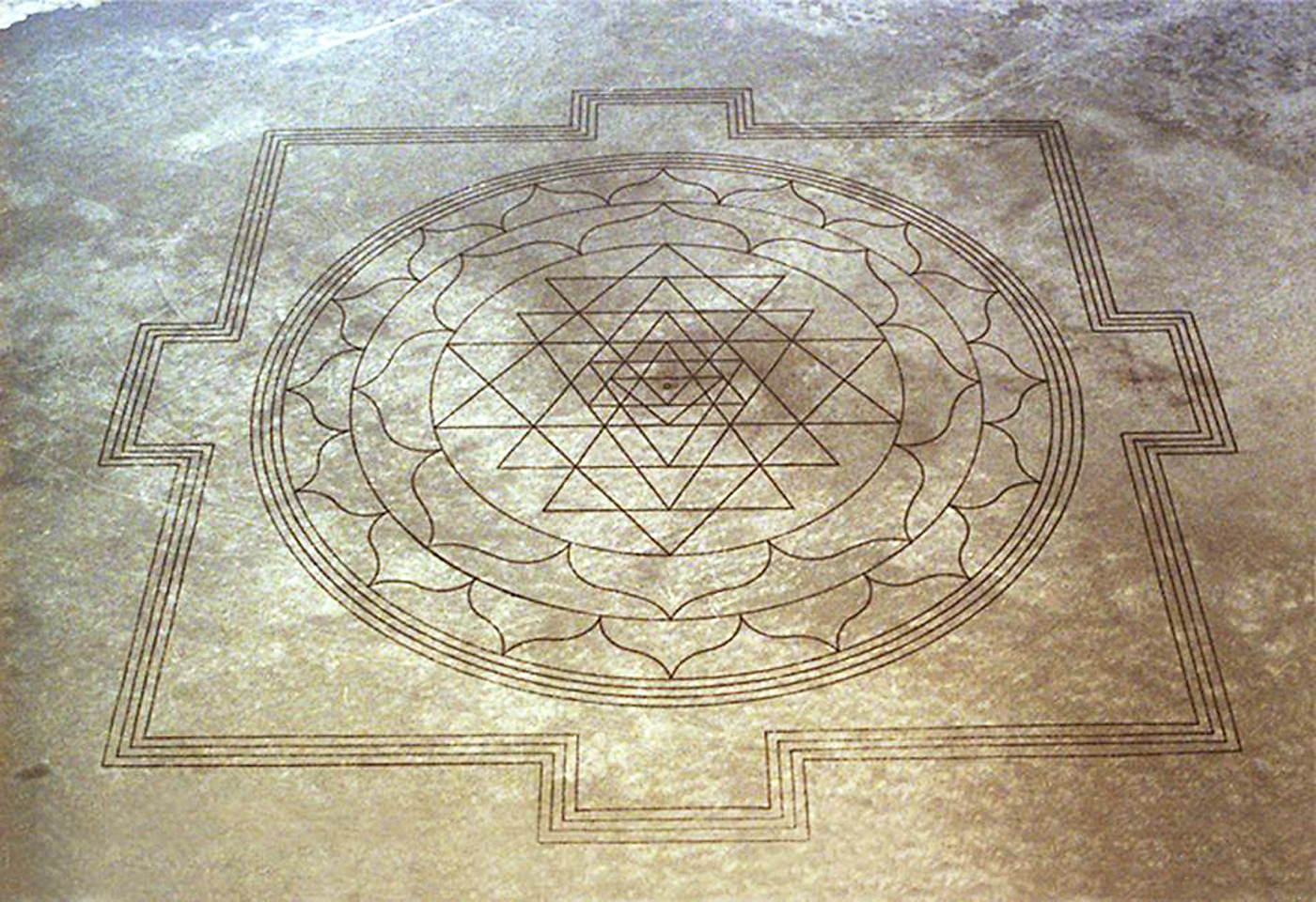 Oregon desert sri yantra