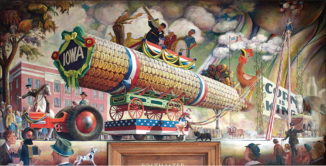 The Corn Parade Orr Fisher’s Wacky WPA Mural Iowa Source